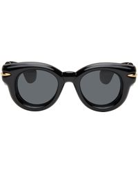 Loewe - Black Inflated Round Sunglasses - Lyst