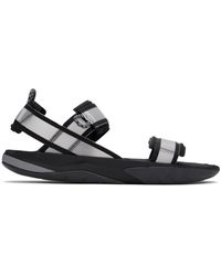 The North Face - Gray & Black Skeena Sandals - Lyst