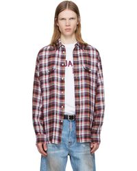 DSquared² - Chemise Rétro Canadian Multicolore En Lin - Lyst
