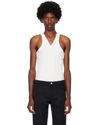 Courreges - ホワイト ジップ タンクトップ - Lyst