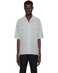 Amiri - ブラック＆ホワイト 'Ma' ピンストライプ キャンプシャツ - Lyst