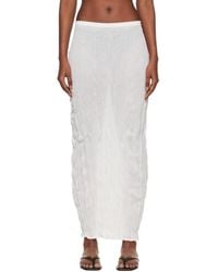 TOTEME - Crinkled Knit Midi Skirt - Lyst