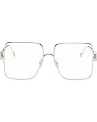 Loewe - Oversize Square Retro Titanium Glasses - Lyst