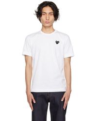 COMME DES GARÇONS PLAY - Heart-appliqué Regular-fit Cotton-jersey T-shirt Xx - Lyst