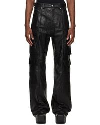 Rick Owens - Temple Geth Leather Cargo Pants - Lyst
