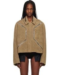 Rick Owens - Temple Heizer Mac Suede Jacket - Lyst