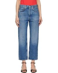 Agolde - 90's Crop Mid Rise Straight Jeans - Lyst