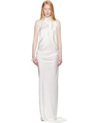 AARON ESH - Ssense Exclusive Bridal Capsule Halter Evening Midi Dress - Lyst