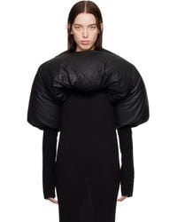 Rick Owens - Porterville Duvetina Shroud Leather Down Jacket - Lyst