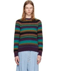 Dries Van Noten - Striped Alpaca Knit Sweater - Lyst