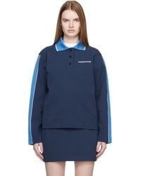 CASABLANCA - Punto Polo Collared Sweatshirt - Lyst