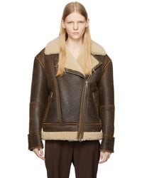 Sportmax - Brown Empoli Leather Jacket - Lyst