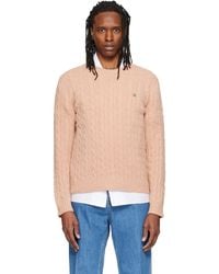 Valentino - Cable-Knit Wool Sweater - Lyst