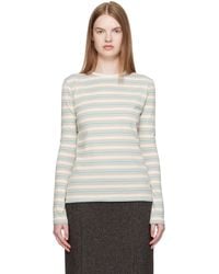 AURALEE - Gradient Stripe Jersey L/S T-Shirt - Lyst