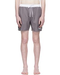 BOSS - Contrast Band Logo Swim Shorts - Lyst