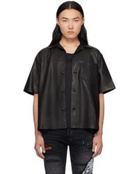 Amiri - Ma Leather Camp Shirt - Lyst