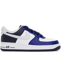 Nike - Blue & White Air Force 1 '07 Lv8 Sneakers - Lyst