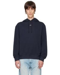 HUGO - Cotton-Terry Relaxed-Fit Hoodie - Lyst
