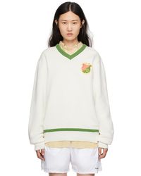 Palmes - Ssense Exclusive Off- Pftc Sweater - Lyst
