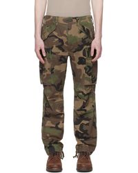 RRL Khaki Regiment Camo Ripstop Cargo Pants for Men | Lyst UK RRL
