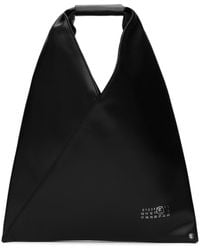 MM6 by Maison Martin Margiela - Black Small Triangle Tote - Lyst