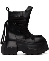 Rick Owens - Tower Megalace Mega Tractor Boots - Lyst