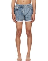 Moschino - Printed Nylon Swim Shorts - Lyst