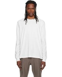 Rick Owens - Off- Tower Short Crewneck Ls T-Shirt - Lyst