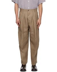 Hed Mayner - Linen Trousers - Lyst