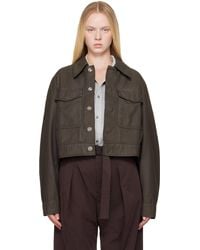 Lemaire 4ポケット デニムジャケット ブラック | Lyst