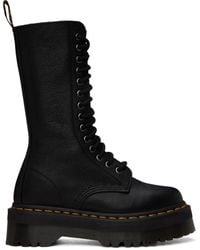 Dr. Martens - Black 1b99 Pisa Leather Mid-calf Lace-up Boots - Lyst