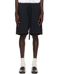 Fear Of God - Short De Soccer Noir En Molleton Épais - Lyst