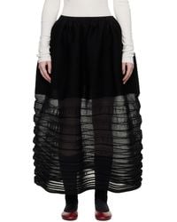 Issey Miyake - December Moving Knit Midi Skirt - Lyst