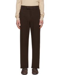 Ferragamo - Cotton Blend Chino Trousers - Lyst