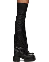 Rick Owens - Black Flared Bogun Boots - Lyst