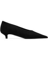 TOTEME - Sharp Suede Kitten Heels - Lyst