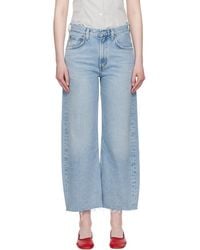 Agolde - Low Curve Fray Jeans - Lyst