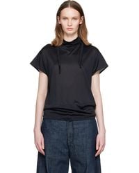 Lemaire - Short Sleeve Foulard Top - Lyst