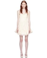 ShuShu/Tong - Off-white Strapless Minidress - Lyst
