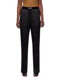 Tom Ford - Black Pinched Seams Lounge Pants - Lyst