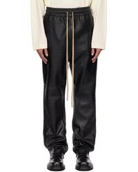 Fear Of God - ブラック Forum レザーパンツ - Lyst