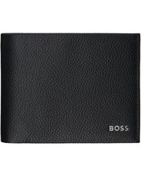 BOSS - Portefeuille noir à logo - Lyst
