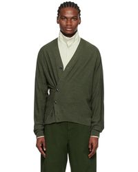 Lemaire - Green Twisted Cardigan - Lyst