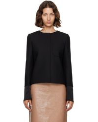 Courreges - Satin Details Tailored Jacket - Lyst