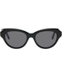 Loewe - Lunettes De Soleil Swan Noires À Monture Étroite - Lyst
