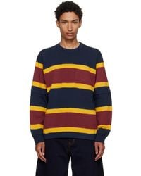 Sacai - Burgundy Chusen-Dyed Cotton Jersey T-Shirt - Lyst