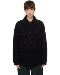 Lemaire - Black Double-faced Jacket - Lyst