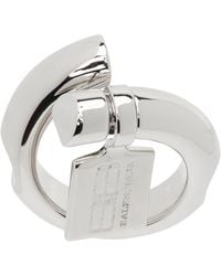 Balenciaga - Saint-germain Tag Ring - Lyst