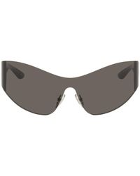 Balenciaga - Gray Mono Cat 2.0 Sunglasses - Lyst