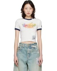 Maison Mihara Yasuhiro - Off- Fruit Printed Ringer Mini T-Shirt - Lyst